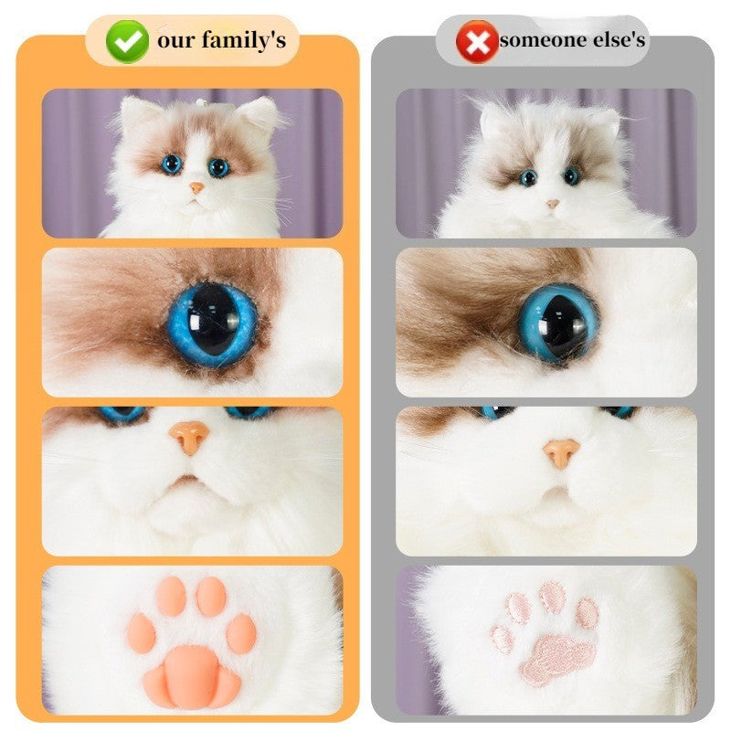 Puppet Cat Backpack Simulation Backpack Doll Plush Toy Birthday Gift（wholesale）5