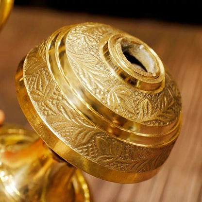 19cm New Copper Buddhism Water Purification Bottle Kettle Tribute Home Decor