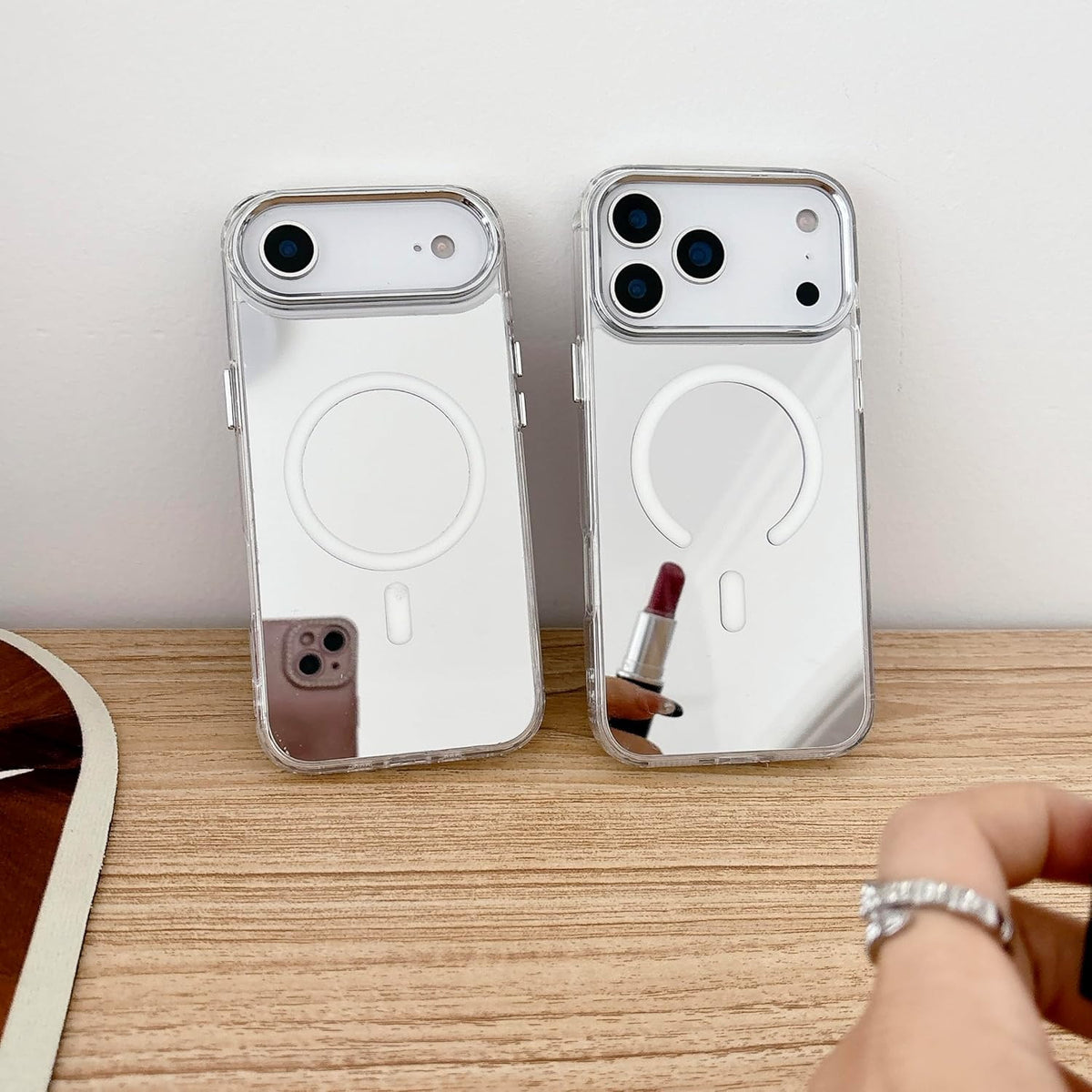 Mirror Magnetic Case for Iphone 17 Pro Max [Compatible with Magsafe] Cute Glass