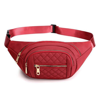 Oxford Cloth Waterproof Belt Bags Crossbody Chest Bag Fashion Banana Hip Purse