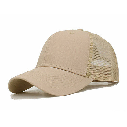 Trucker Hat Plain Mesh Back Solid Snapback Baseball Cap Visor Blank Hats Caps