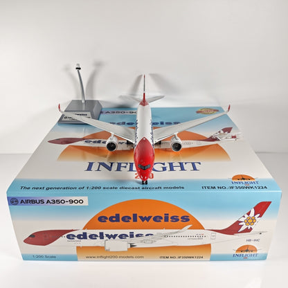 1:200 InFlight edelweiss A350-900 Passenger Airplane Diecast Plane Model