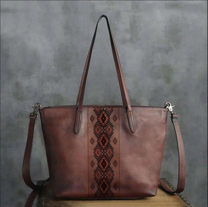 CELELA Women Vintage Tribal Print Tote Crossbody Handbag Shoulder Bag Purse GU