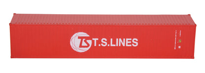 1:87 TS LINES 40GP Metal Shipping Container Model Toy Home Office Decor Gift