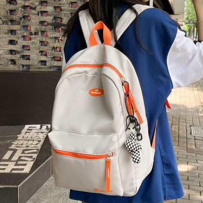 Waterproof Student Backpack Travel School Bag College Book Bags 32*12*43 CM Gray