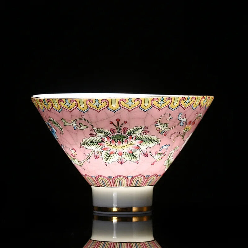Jingdezhen Ceramic Teacup Hand Painted Phnom Penh Tea Cup Handmade Tea Set