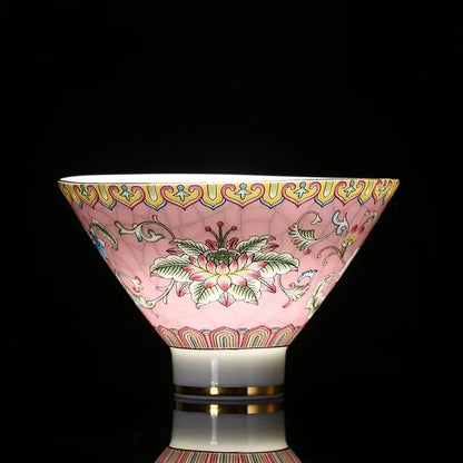 Jingdezhen Ceramic Teacup Hand Painted Phnom Penh Tea Cup Handmade Tea Set