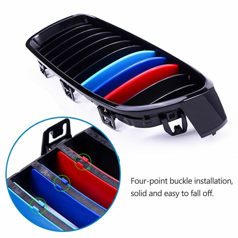 Front Grill Decorative Trim Covers For BMW F10 F30 BMW 3 5 Series M Performance