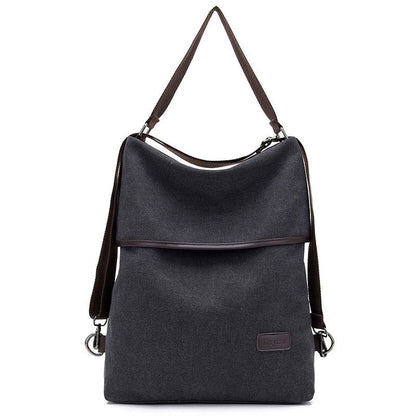Canvas Backpack Fashion Shoulder Bag Traveling School Purse Rucksacks Blue Khaki