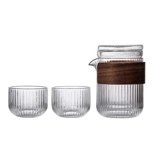 Glass Cup High Temperature Resistant Glass Teapot Teacup Tea Set Accessories