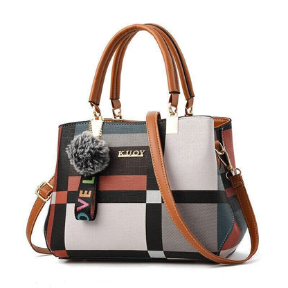 Women's Bag 2022 One-shoulder Messenger Bag Fashion All-match Checked Handbag