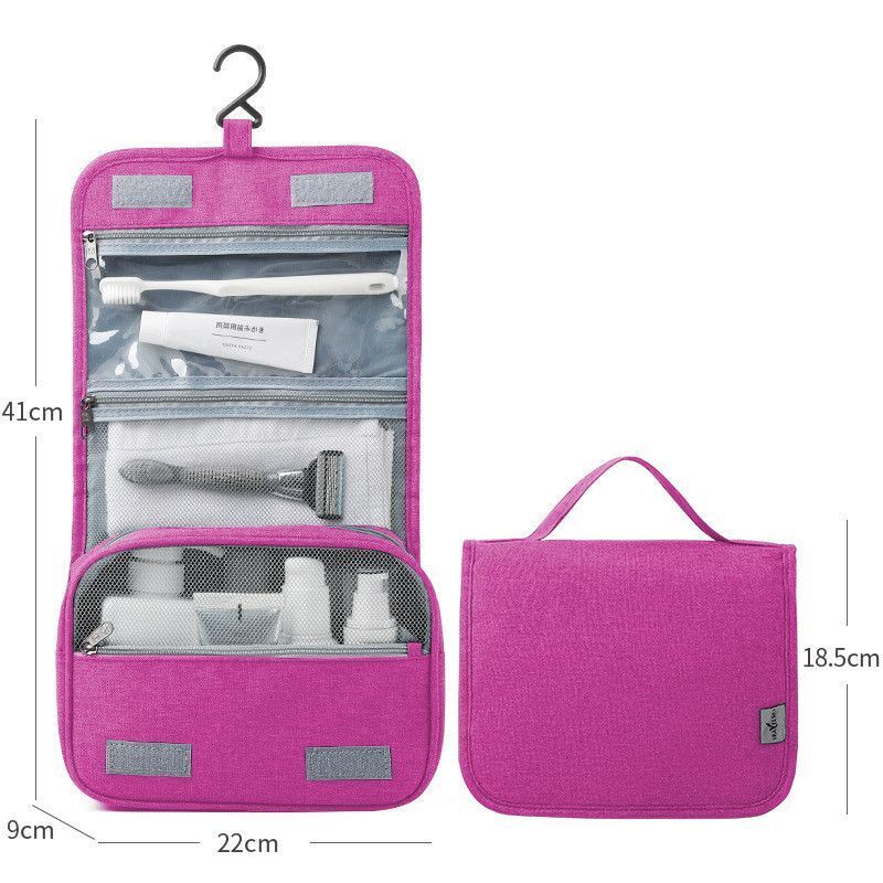 Cosmetics Storage Bag Travel Waterproof Folded Large Hanging Makeup Bags Nylon