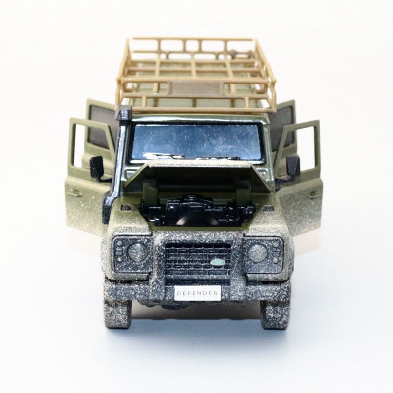 1:32 Diecast 2010 Land Rover Defender Metal Car Model Toy Door Open Sound Light