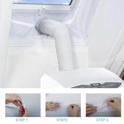 Window Seal 3/4m Airlock Sealing Portable Mobile Air Condition Soft Baffle Nylon