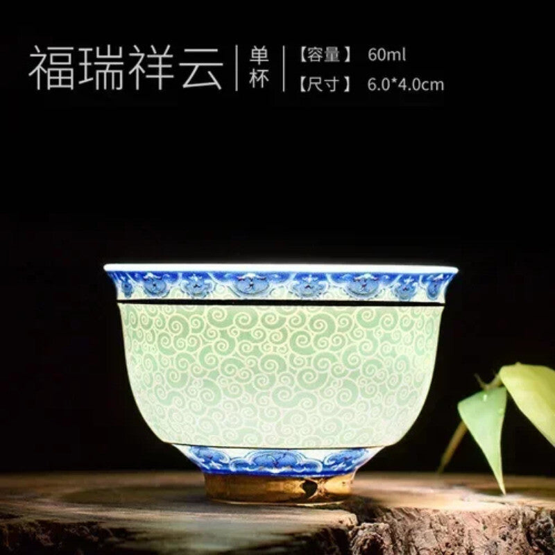 1pc Porcelain Tea Cup Small Tea Bowl Ceramic Phnom Penh Tea Bowl Single Cup