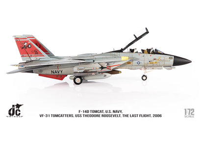 1:72 JC Wings F-14D TOMCAT, U.S. NAVY THE LAST FLIGHT 2006 Fighter Diecast Model