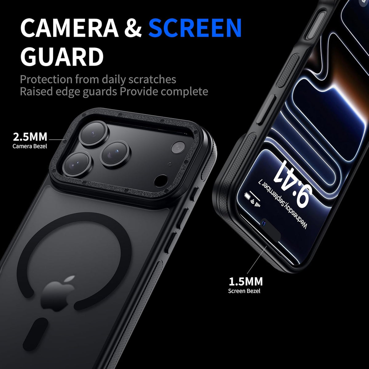 For Iphone 17 Pro Max Case with Camera Lens Protector [10Ft Military-Grade Prote