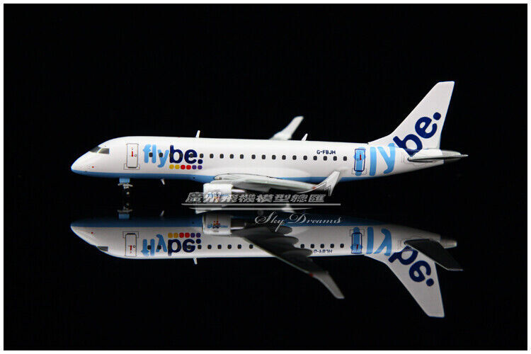 1:400 JC Wings Flybe Embraer ERJ 170-200STD Airplane Diecast Aircraft Model