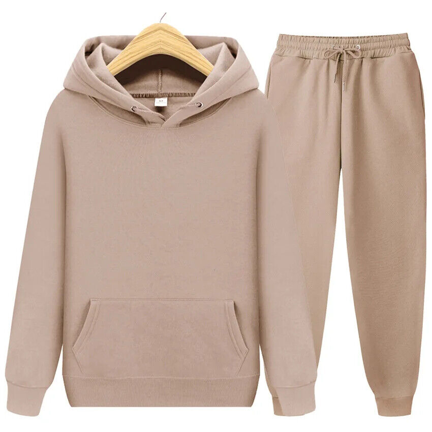 Two Piece Set Women Tracksuit Sportwear Pants Suit Men Autumn Winter Sweatpants