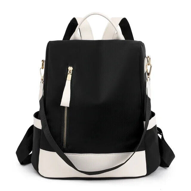 Women's Backpack Back Zipper Girls Schoolbag Travel Single Shoulder Backpack