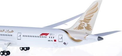1:200 31CM Hogan GULF AIR BOEING 787-9 Passenger Airplane ABS Plastic Model