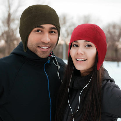 Polar Fleece Cap Winter Warm Outdoor Sport Skiing Cycling Windproof Soft Beanie