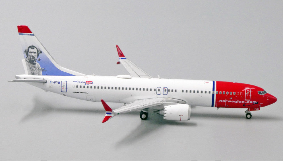 1:400 JC Wings Norwegian Air Shuttle BOEING 737 MAX 8 Airplane Diecast Model