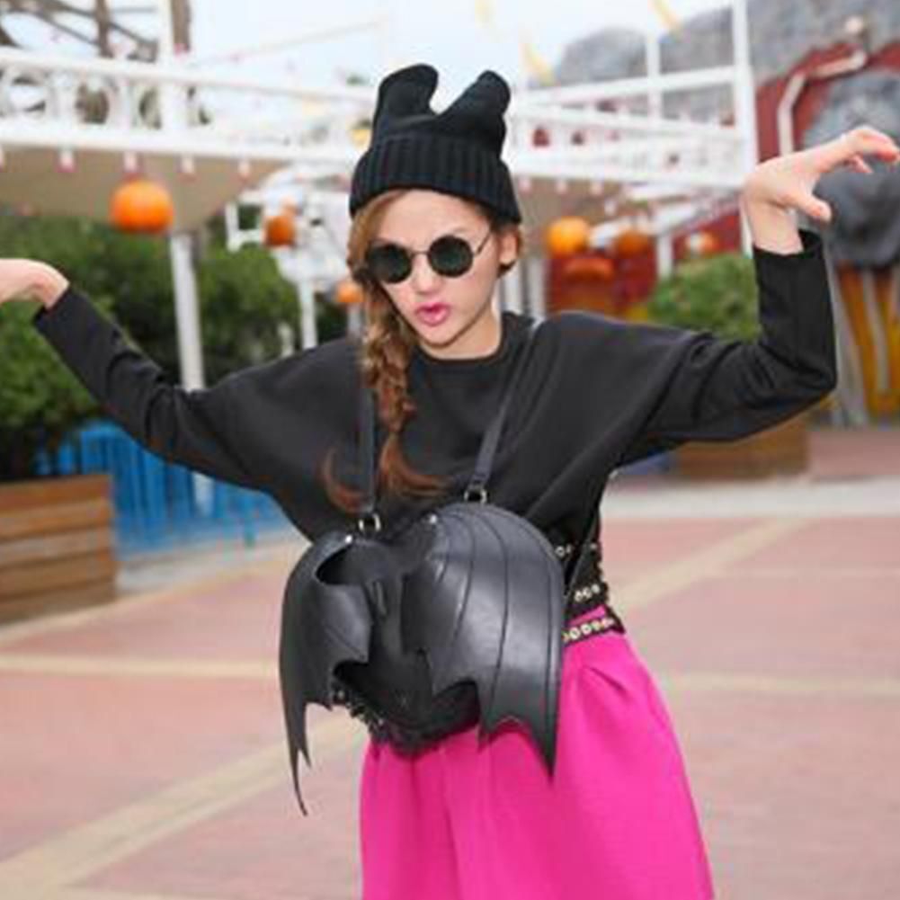 Devil Angel Backpack Cute Halloween Bag Party Black 23*23*10 Cm White 45*22*7 Cm
