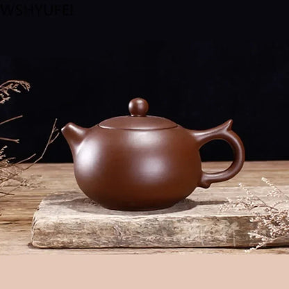 Chinese Yixing Purple Clay Tea Pot Hand Made Tea Set Xishi Teapot Gifts 120ml