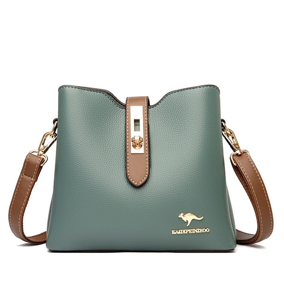 Large Shoulder Bag Synthetic Leather Messenger Bags Fashion Tote Luxury Handbag