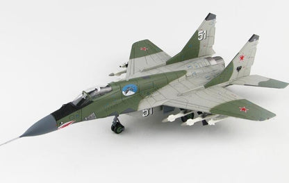 HM MIG-29 (9-13) Fulcrum-C White 51 1/72 DIECAST Aircraft Pre-builded Model