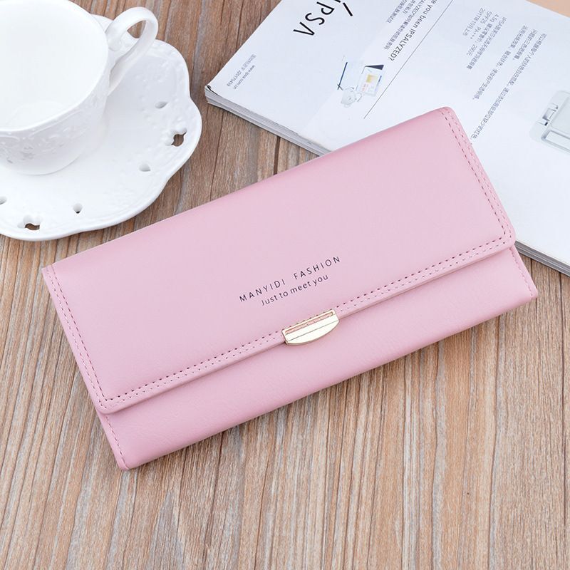 Synthetic Leather Wallets Hasp Money bags Zipper Coin Purse Cards Holder Pouch