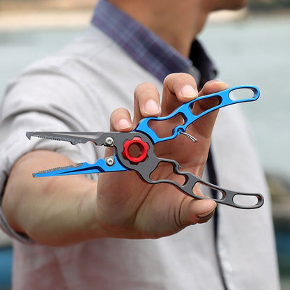Multifunctional Fishing Pliers Hook Remover Fishing Tool Aluminum Lip Gripper
