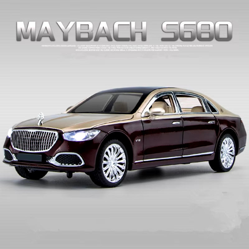 1:22 Benz Maybach S680 Alloy Metal Car Model Diecast Metal Toy Vehicles Car Mode