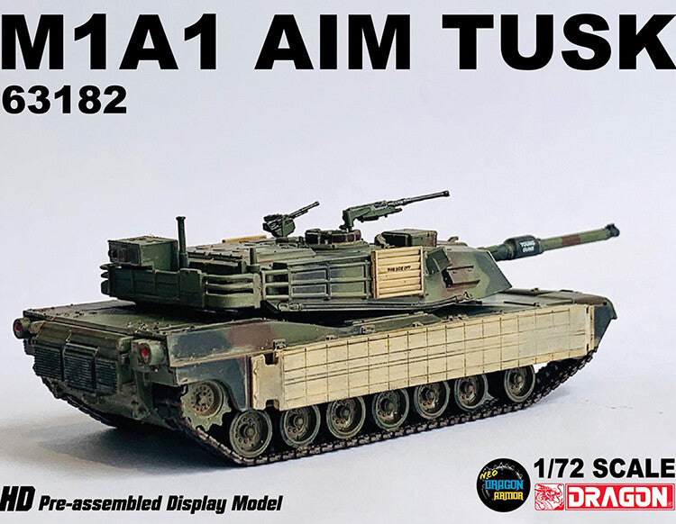 1/72 US M1A1 AIM TUSK Abrams Main Battle Tank Model 63182