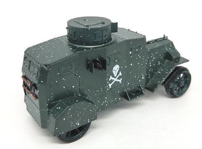 1/43 WWI German Ehrhardt EV4 Armored Vehicle Snow Color Tank Finished Model