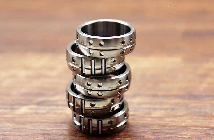 New TC4 Titanium Alloy Finger Ring Men Women Finger Ring Gift