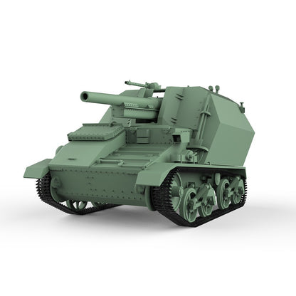 1/160 N SCALE Railway Military Model Kit German G.Pz.Mk.VI(e) Self-Propelled Gun