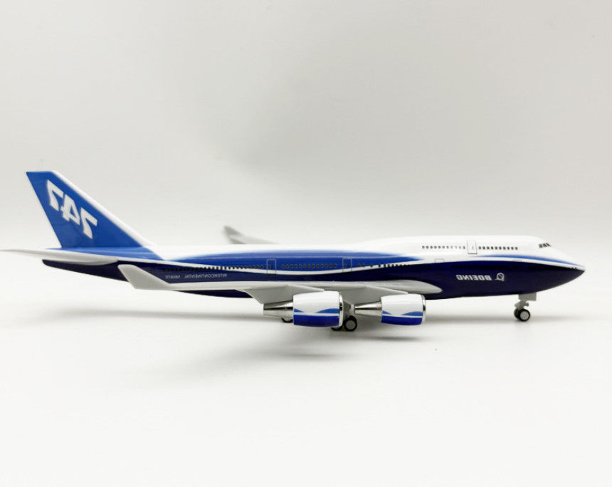 30CM BOEING 747-400 Passenger Plane Airplane Landing Gear Resin Aircraft Model