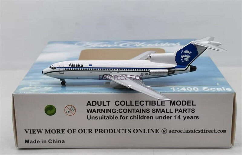 for AeroClassics Alaska Airlines for Boeing B727-100 N316AS 1:400 Aircraft Model