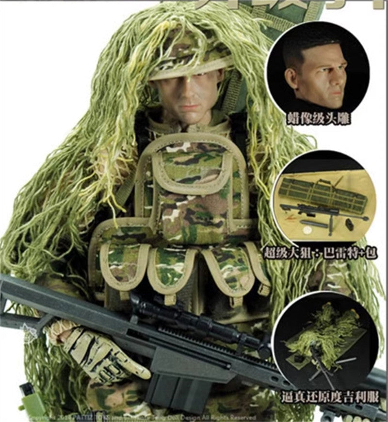 Game for Peace Sniper 1/6 Soldier Model Figure Joints Movable Toys Men Gifts