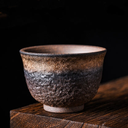 4pcs/lot Crude Pottery Tea Cup Ceramic Master Cup Chinese Kungfu Tea Cup 40ml