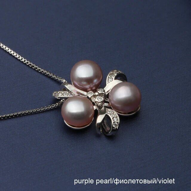 Pearl Freshwater Pendant 925 Silver Necklace Pendants Chain Jewelry Accessories