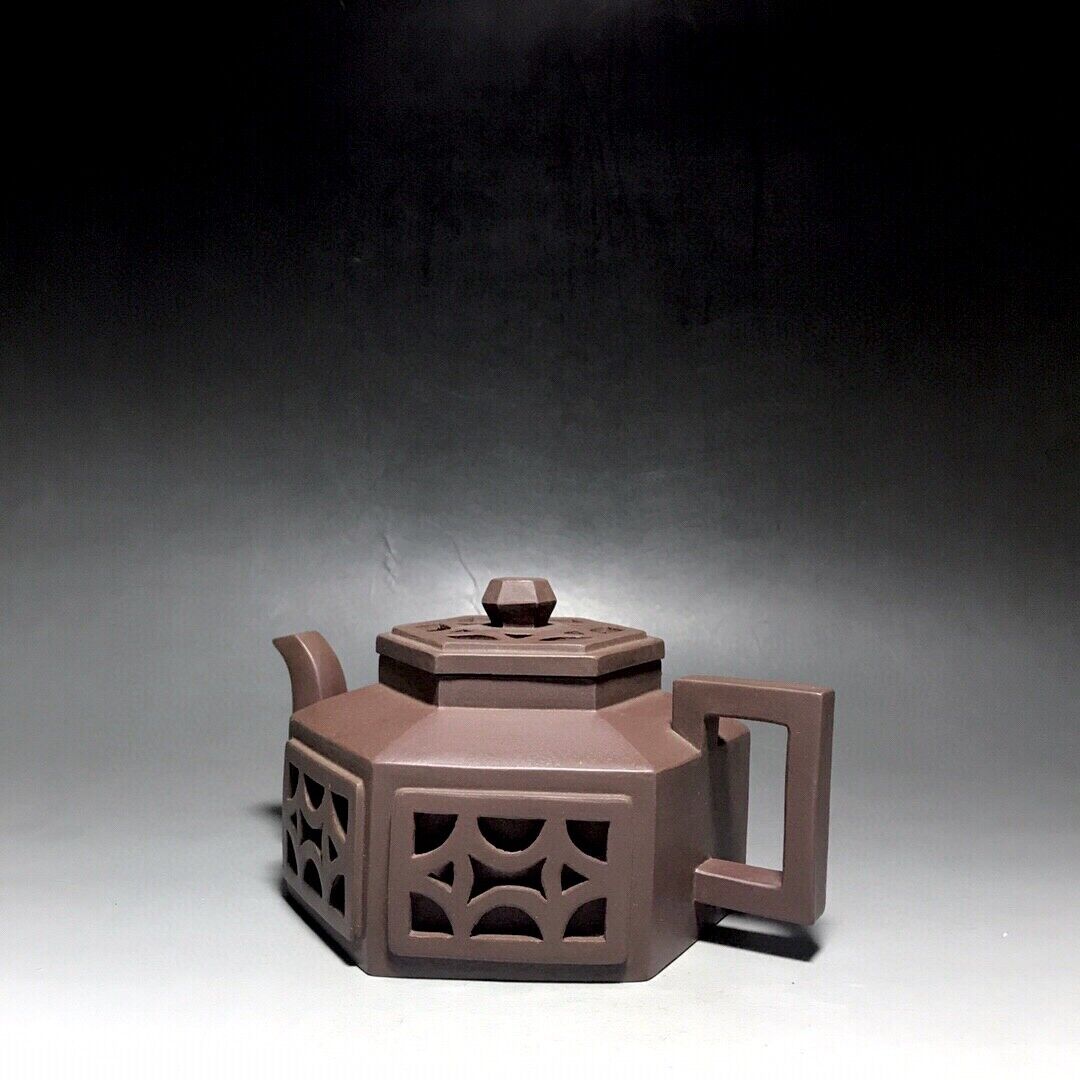 vintage chinese yixing purple clay teapot zisha ceremony teaware collection rare