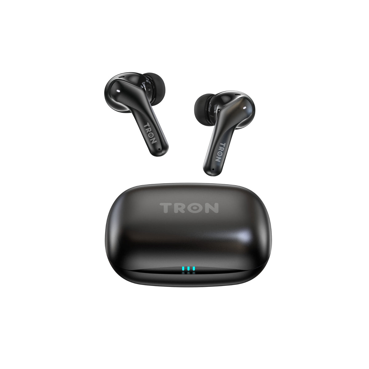 TRON Earbuds with -52dB Hybrid Active Noise Cancelling-6-Mic ENC