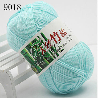 Hot Sale 50g Soft Bamboo Crochet Cotton Yarn Knitting Baby Knit Wool Yarn