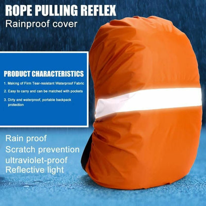 Adjustable Waterproof Dustproof Backpack Bag Reflective Rain Cover 39*28*18 CM