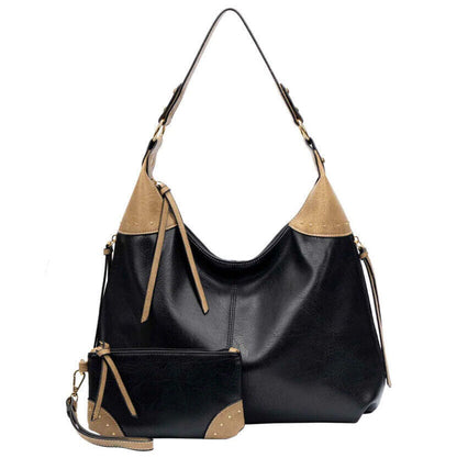 Celela Women Concealed Carry Studs Hobo Shoulder Handbag Tote Purse Bags Wallet