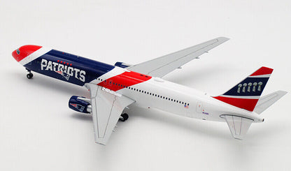 28CM 1:200 JC WINGS PATRIOTS BOEING 767-300ER Passenger Airplane Diecast Model