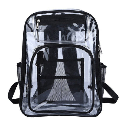 PVC Transparent School Bag Men Through Backpacks Large Backpack Travel Back Bags